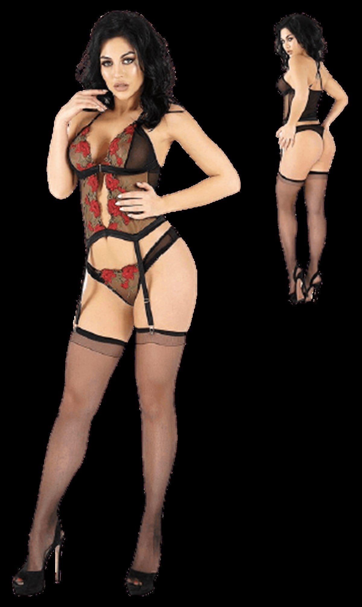 Fantasy Red Round Buster Garter Team