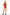 Black cascading chain O-ring halter harness by HarnessClub, a chain body accessory, on a red bodysuit.