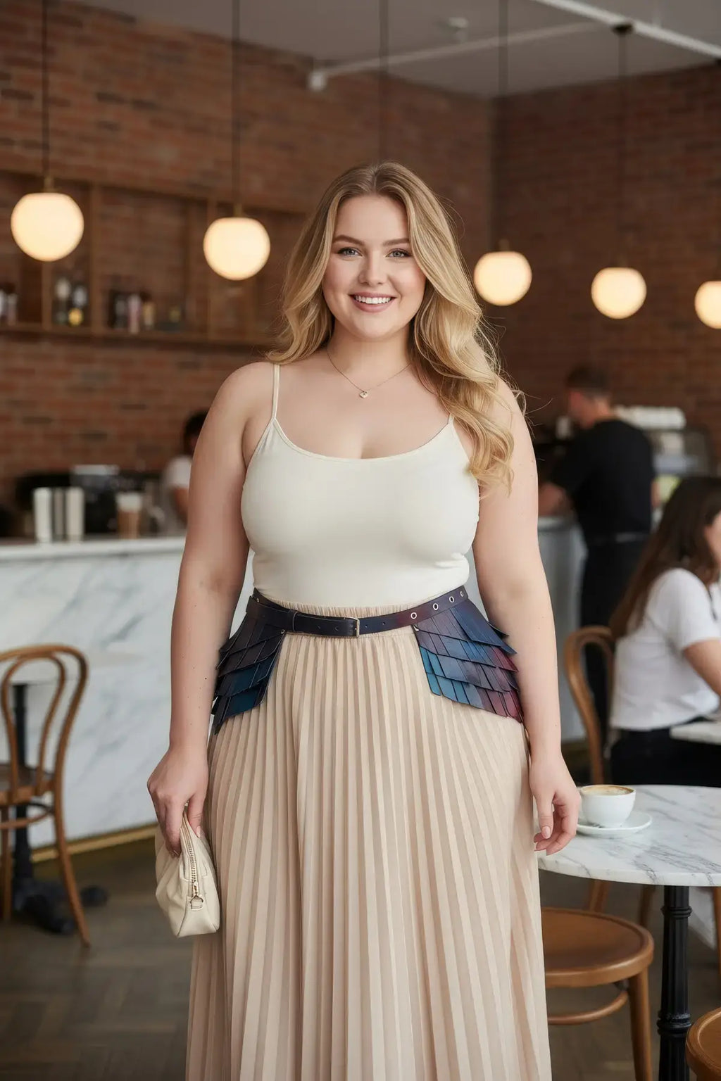 Plus Size Thick Corset-Style Leather Belt