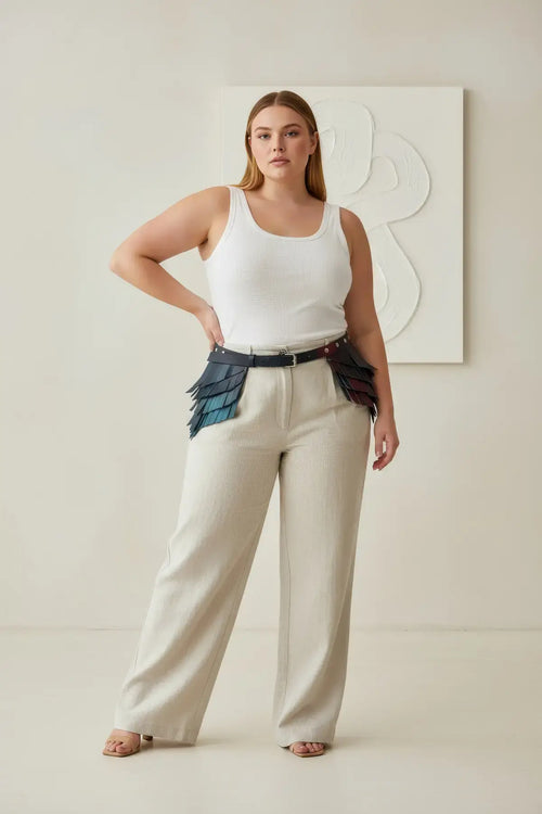 Plus Size Thick Corset-Style Leather Belt