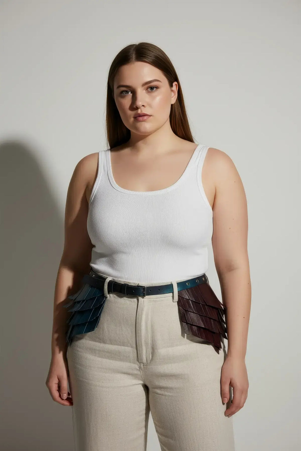 Plus Size Thick Corset-Style Leather Belt
