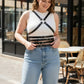 Plus Size Black Leather Cross-Strap Body Harness by HarnessClub