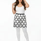 Plus Size Black Diamond Cage Lattice Harness Skirt by HarnessClub, vegan leather with diamond lattice straps