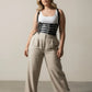 HarnessClub plus-size black vegan-leather full-torso corset body harness.