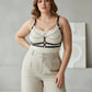 Plus Size Black Leather Chain-Detail Body Harness by HarnessClub with chain hardware