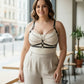 Plus Size Black Leather Chain-Detail Body Harness by HarnessClub featuring silver chains and multiple straps