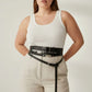 Plus Size Black Multi-Layer Buckle Corset Harness by HarnessClub, vegan leather waist belt set (3 layers)