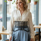 Plus Size Black Multi-Strap Corset Belt with Tassels, vegan leather waist accessory by HarnessClub