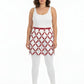 HarnessClub Plus Size Burgundy Diamond Mesh Cage Harness Skirt, vegan leather with metal ring detailing