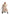 Plus-size khaki leather body belt with chain detail by HarnessClub