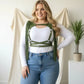 Plus-size khaki leather body accessory with tasseled fringe by HarnessClub