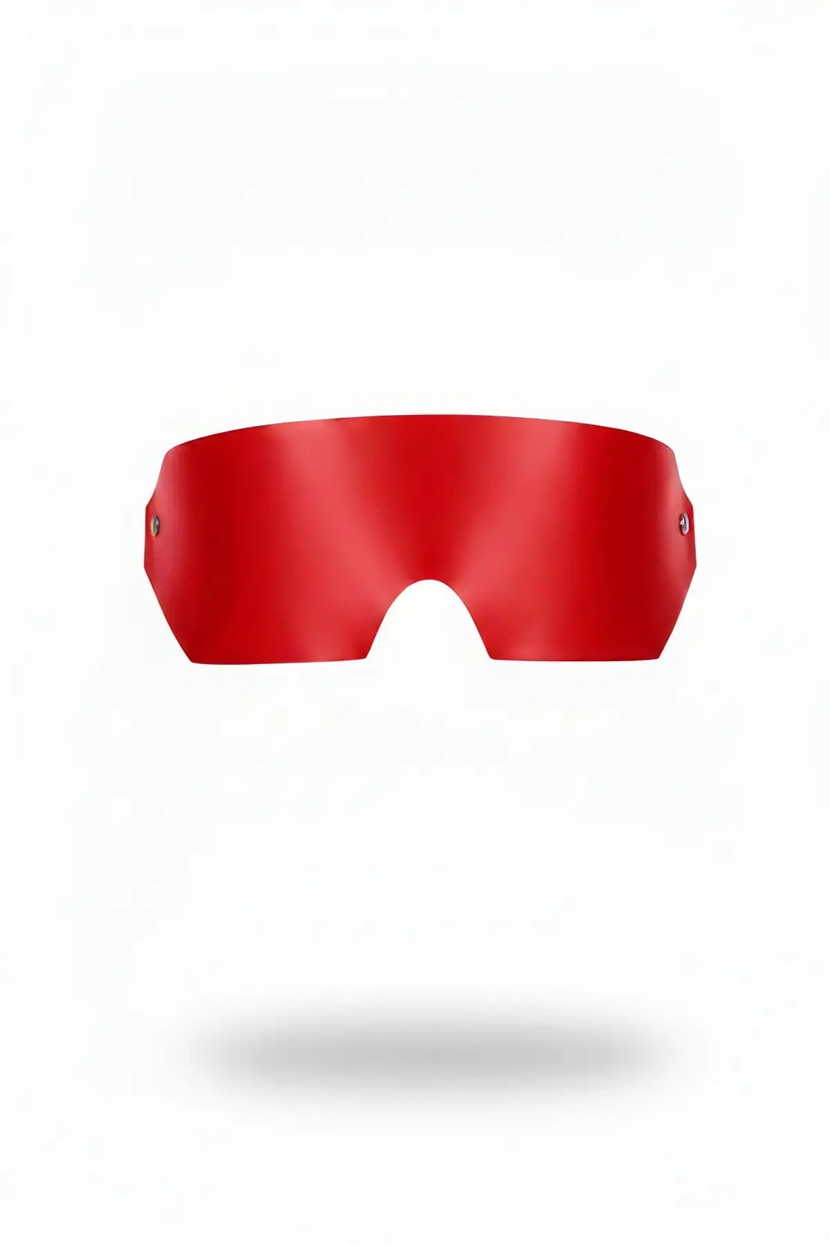 Red vegan-leather eye mask blindfold by HarnessClub
