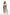 Plus Size tan vegan leather fringe belt skirt by HarnessClub with ultra-long fringe