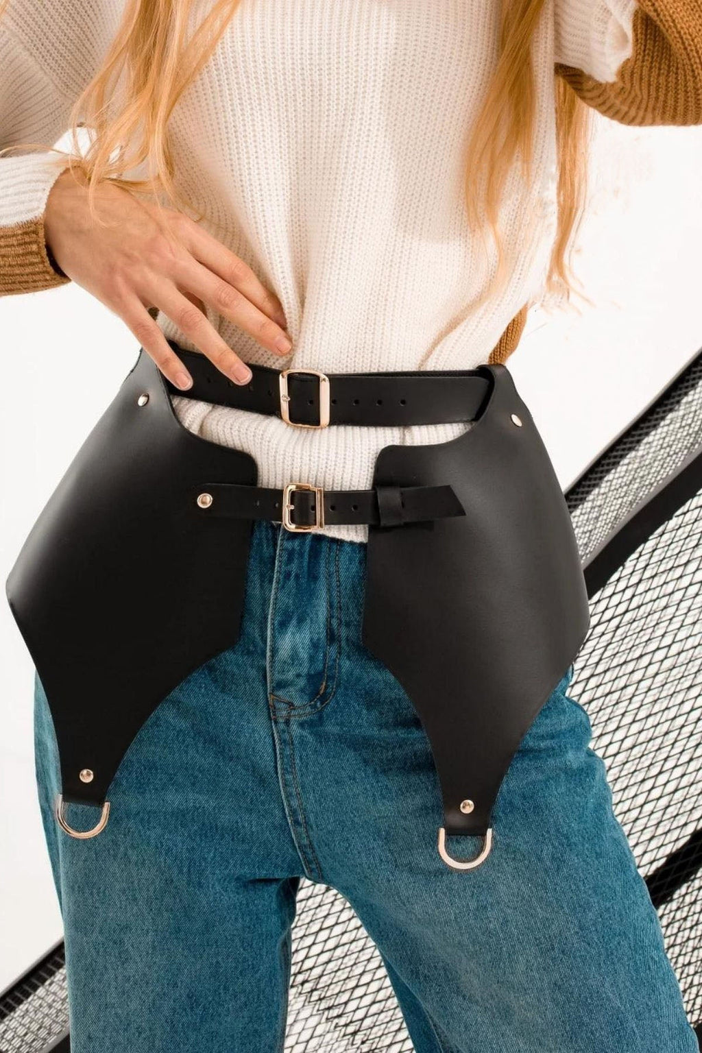 Sexy Leather Skirt Harness For Daily Wear