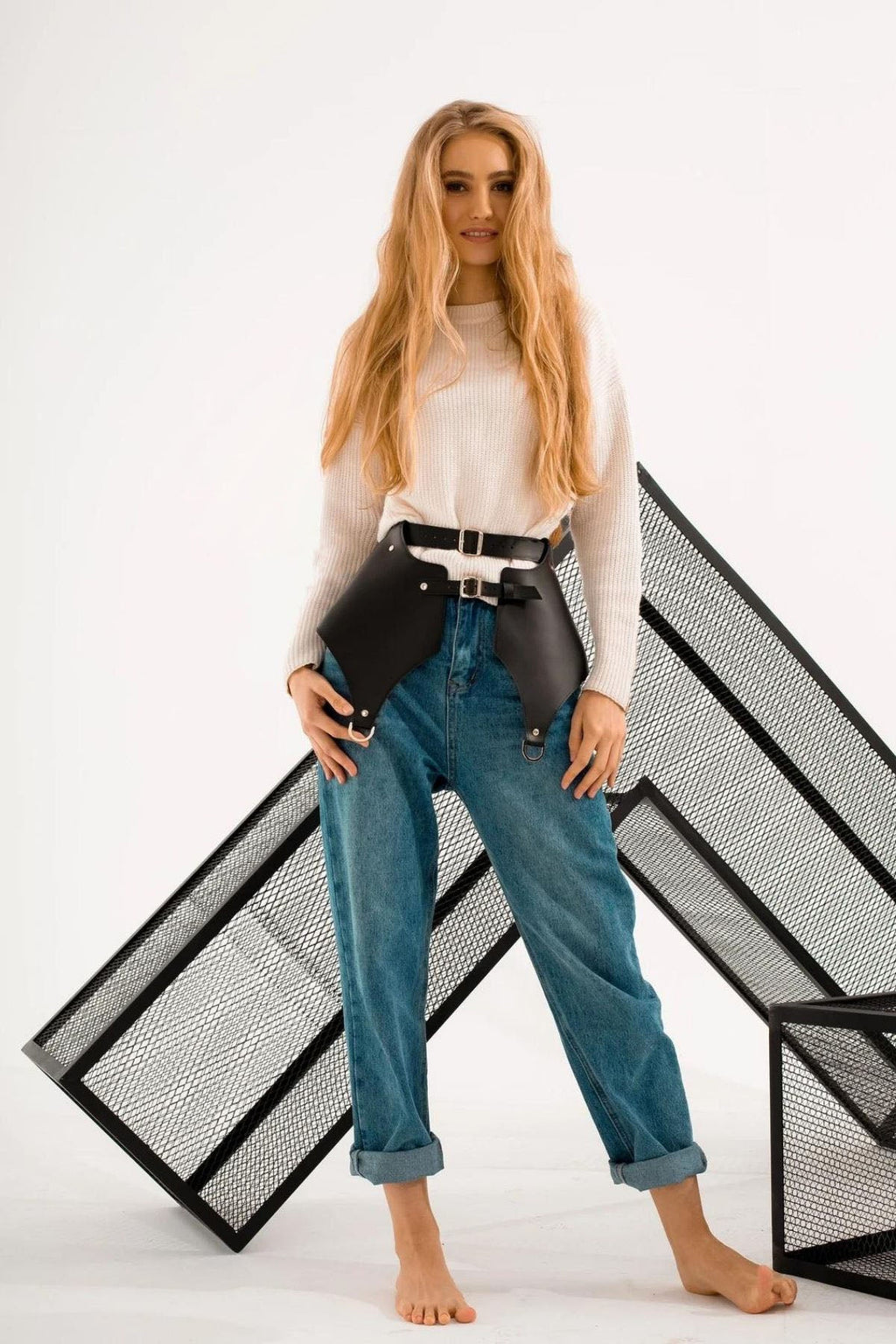 Sexy Leather Skirt Harness For Daily Wear