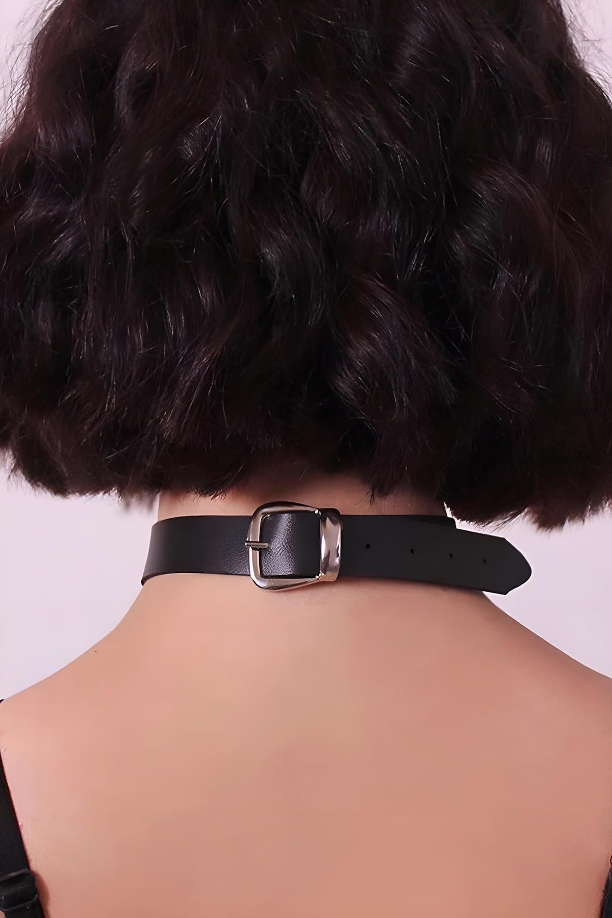 Tassel Leather Leash, Leather Choker, Tassel Detail Stylish Choker