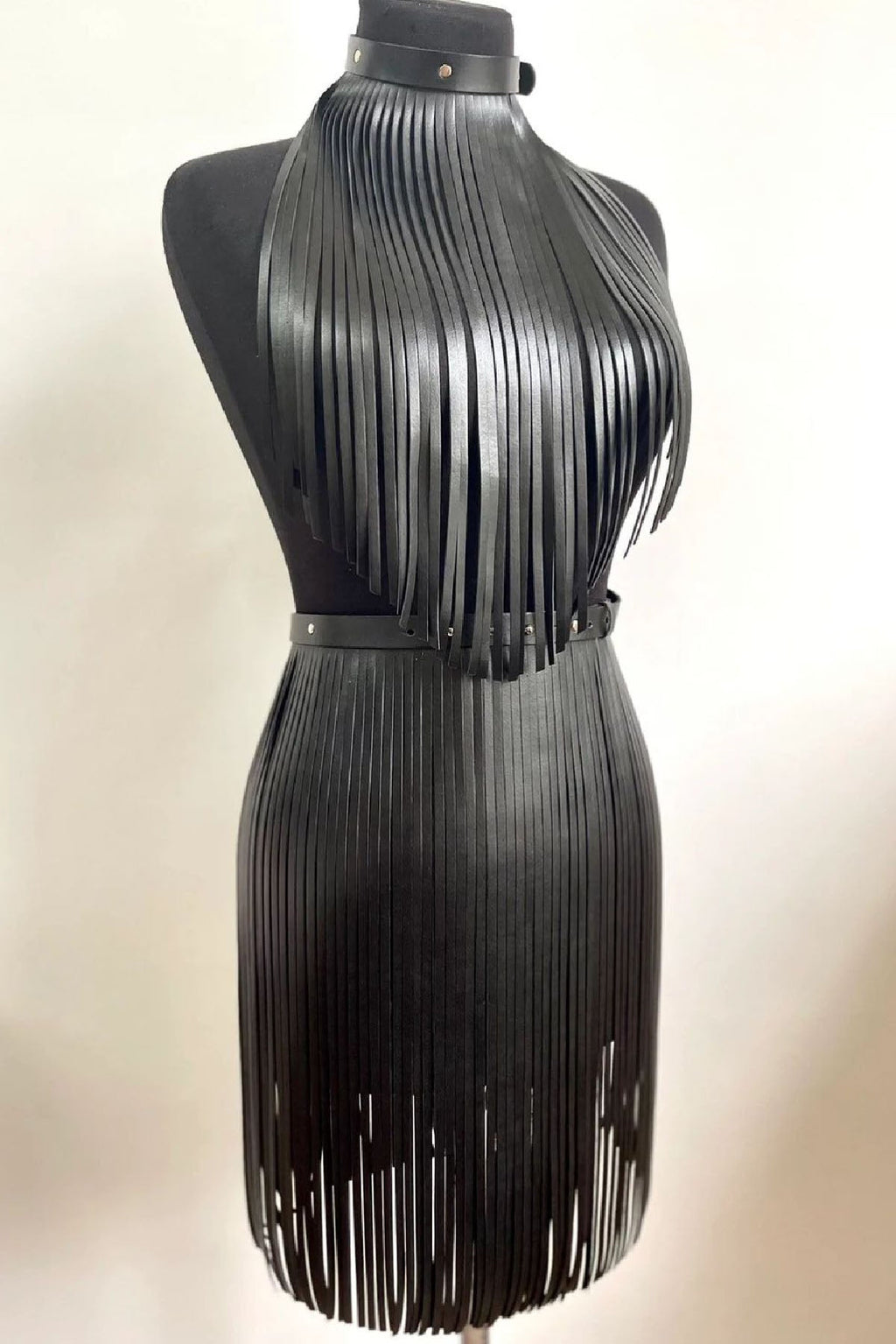Tassel Long Skirt And Bustier Set
