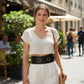 HarnessClub women's black wide D-ring vegan leather waist belt